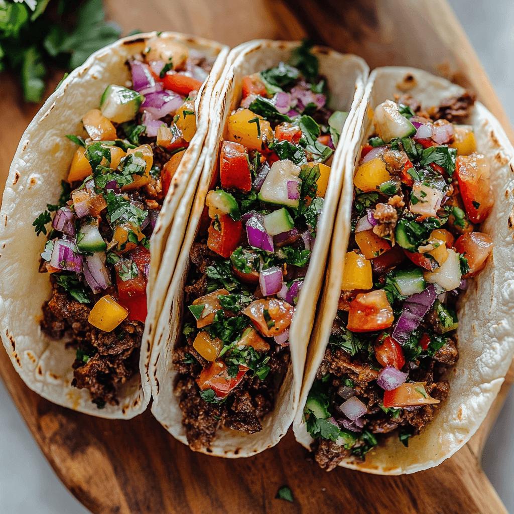 Honey Chipotle Shredded Beef Tacos