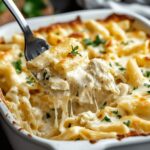 Chicken Alfredo Pasta Bake