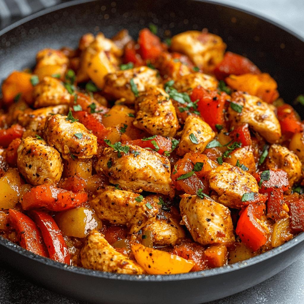 Chicken Skillet with Bell Peppers