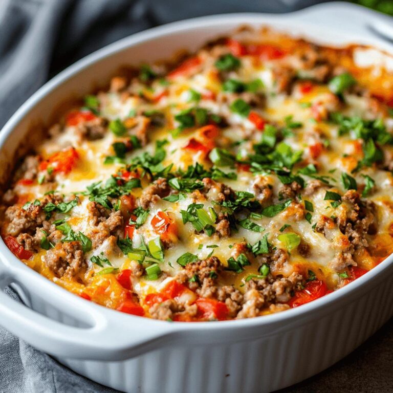 Ground Turkey Stuffed Pepper Casserole