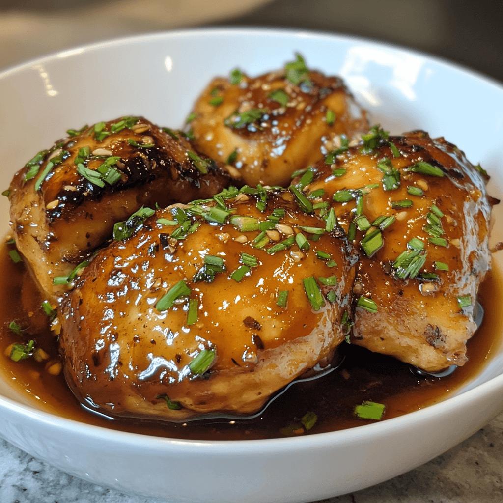 Honey Garlic Glazed Chicken