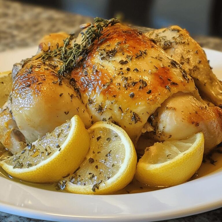 Lemon Garlic Roasted Chicken