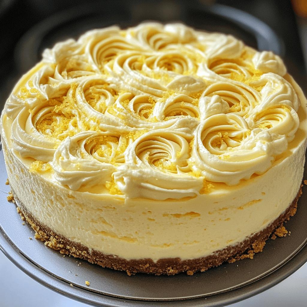 Lemon Ripple Cheesecake