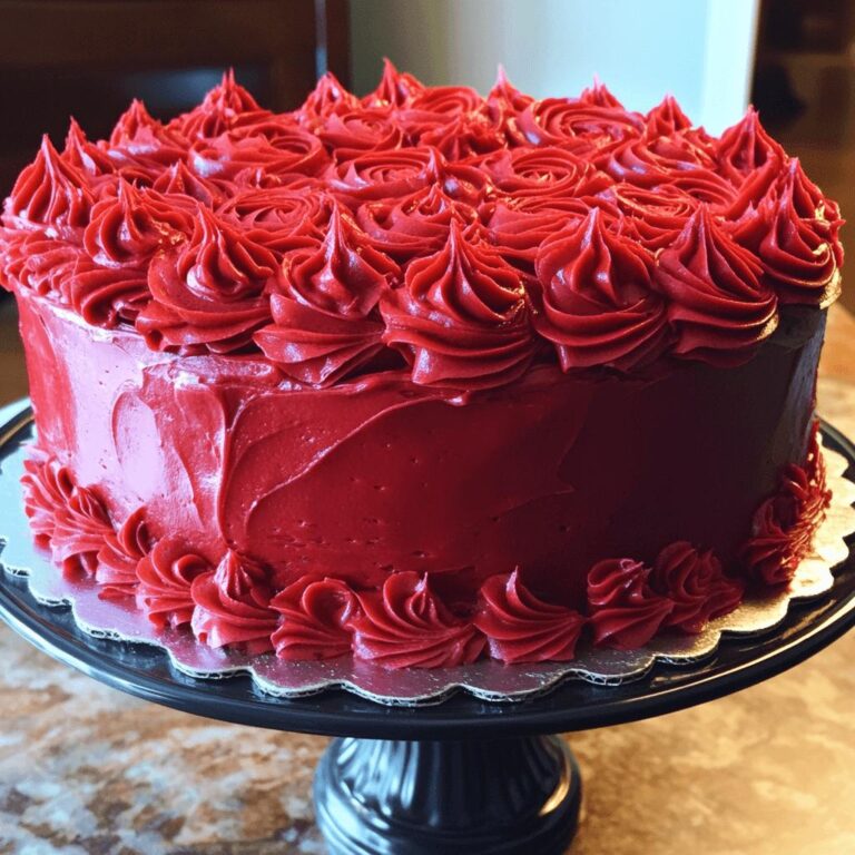 Moist Red Velvet Cake
