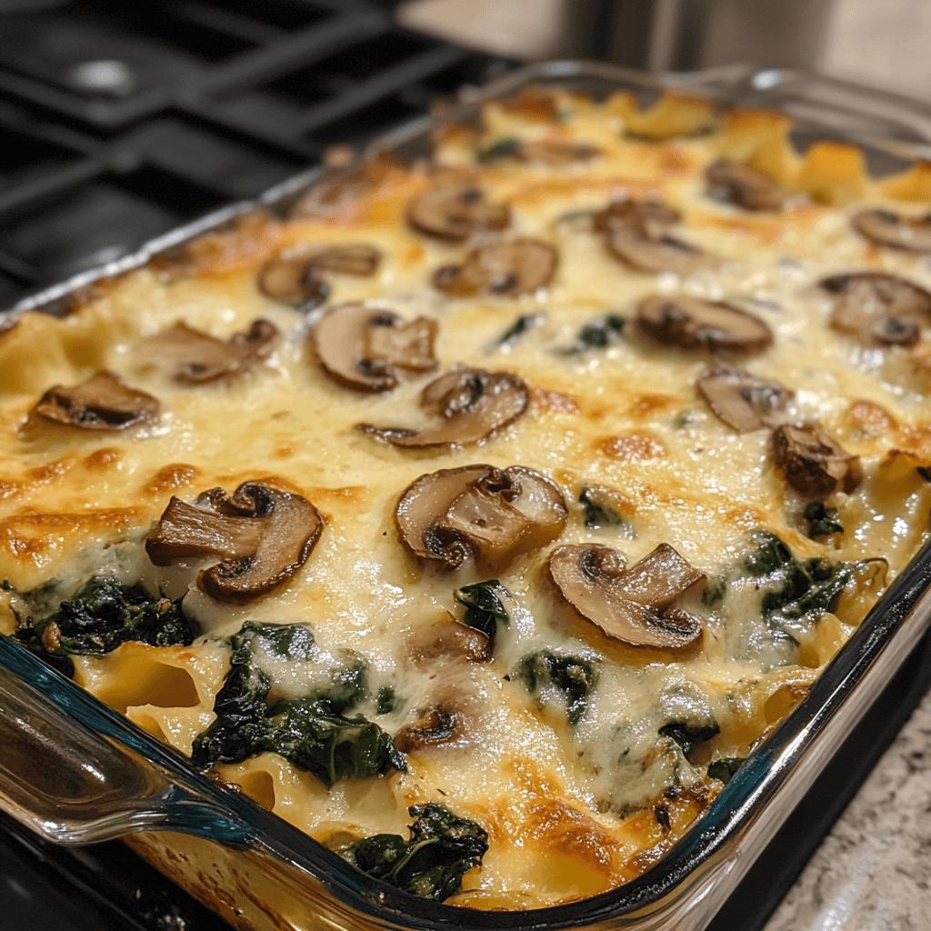 Mushroom and Spinach Lasagna