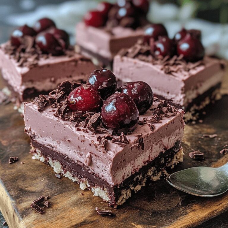 No-Bake Choc-Cherry Slice