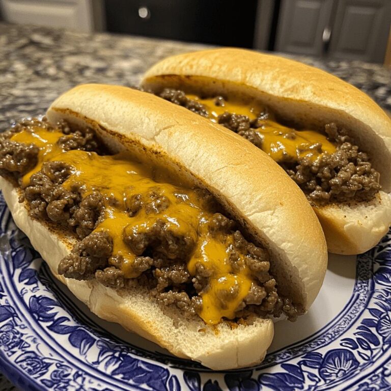 Philly Cheesesteaks with Ground Beef