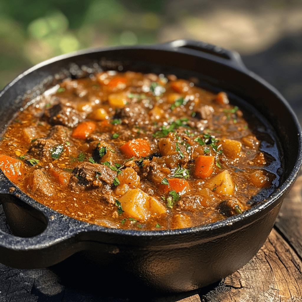 Savory Dutch Oven Beef Stew