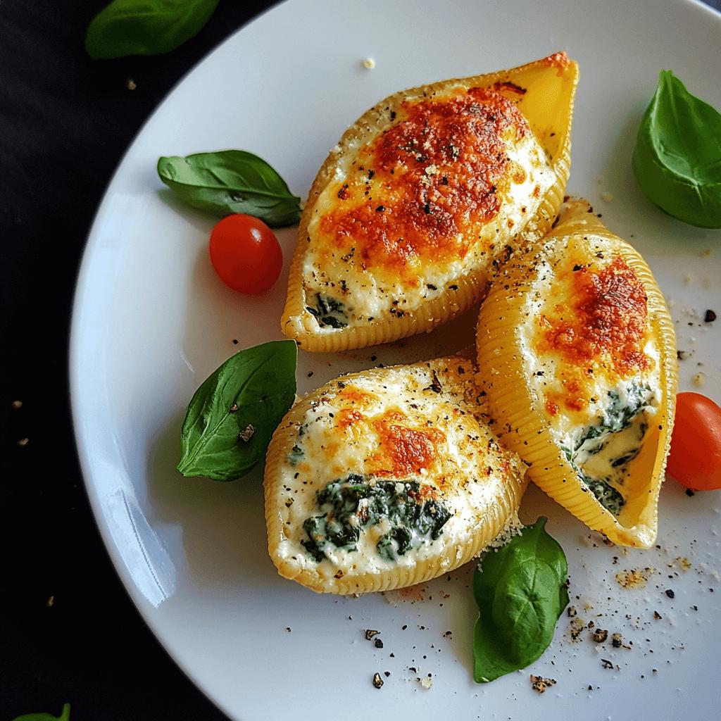 Stuffed Shells with Spinach and Ricotta