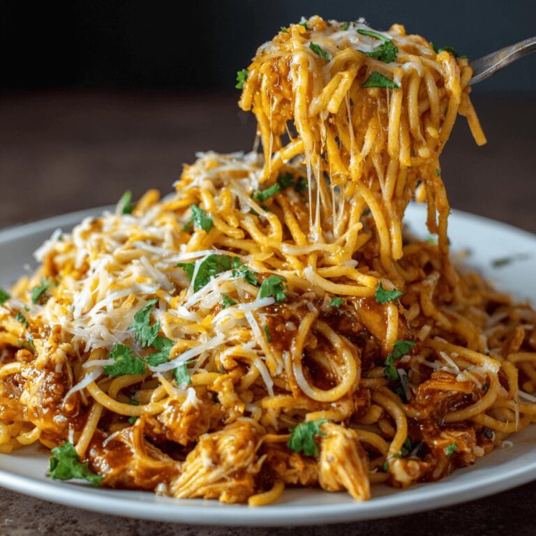 BBQ Chicken Spaghetti