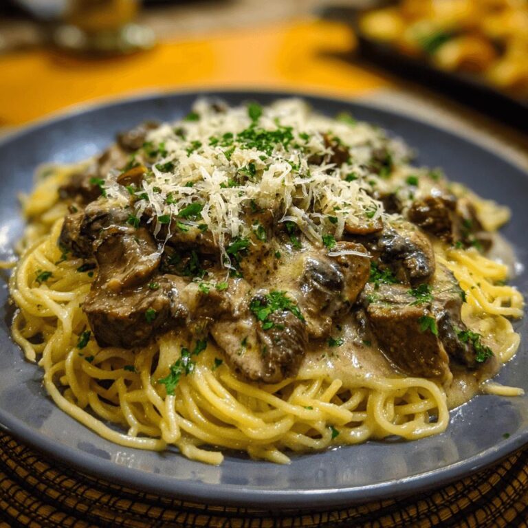 Beef Stroganoff Spaghetti