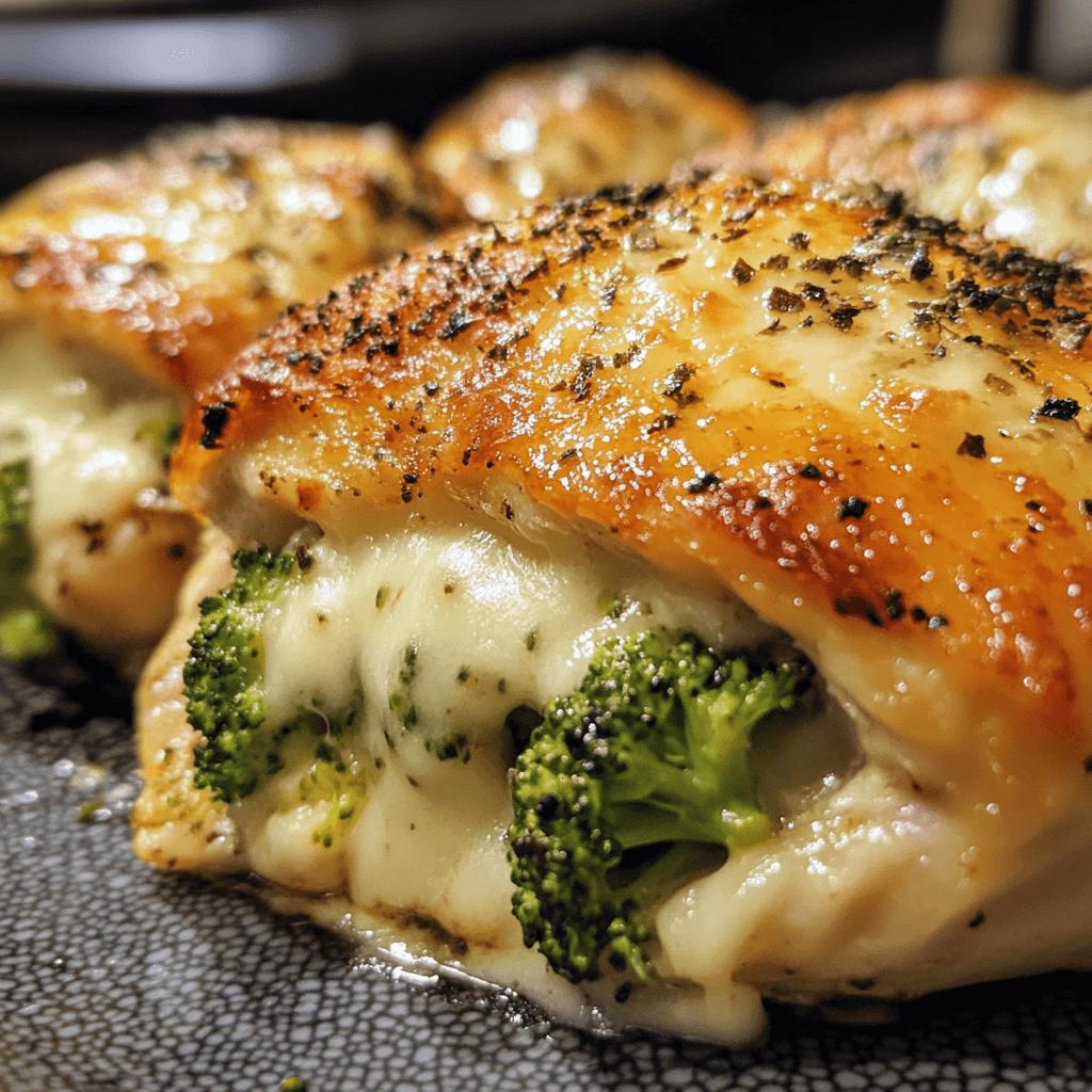 Broccoli and Cheese Stuffed Chicken