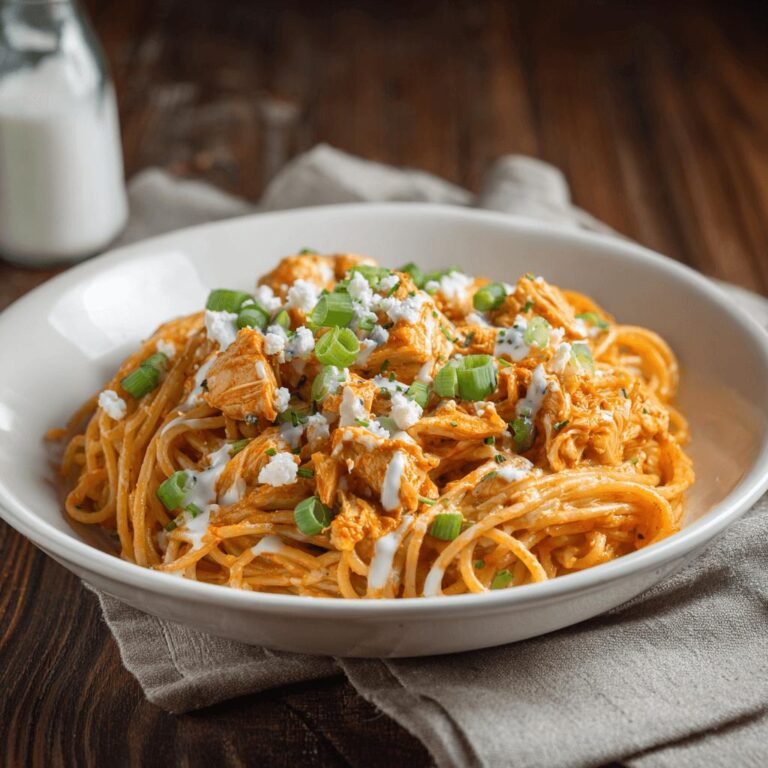Buffalo Chicken Spaghetti