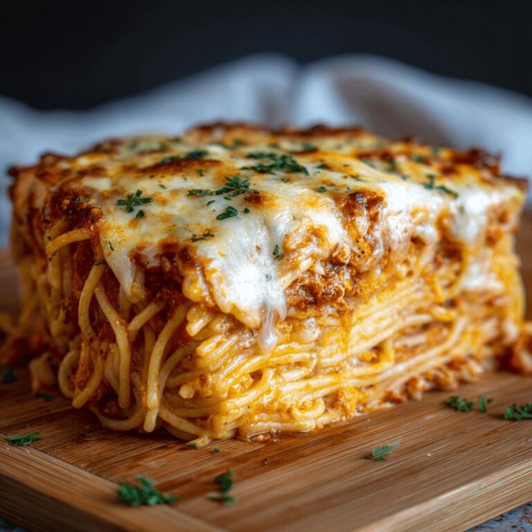 Cheesy Baked Spaghetti