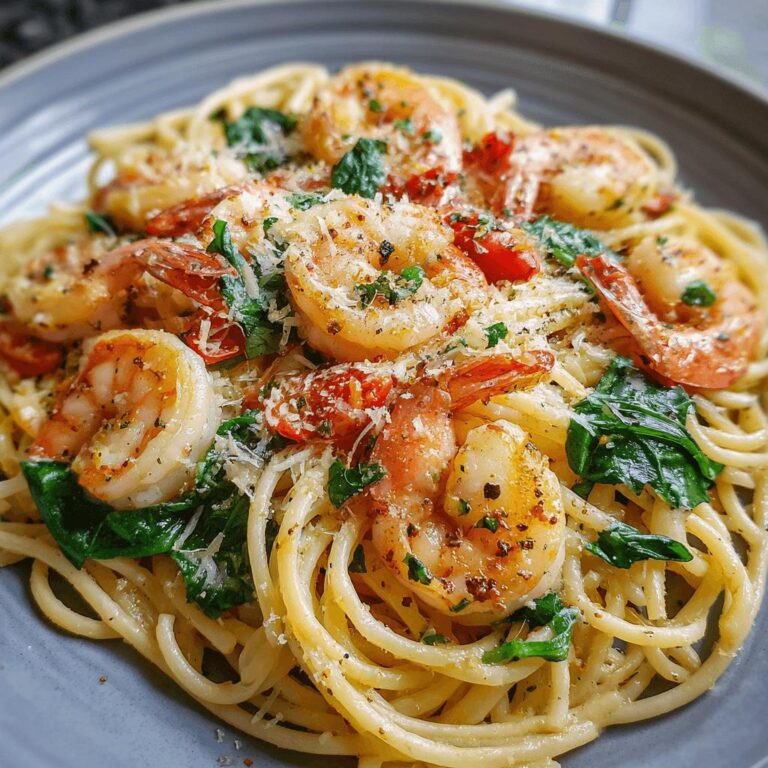 Garlic Butter Shrimp Spaghetti