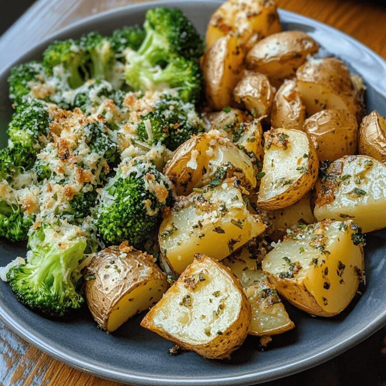 Garlic Parmesan Broccoli & Potatoes