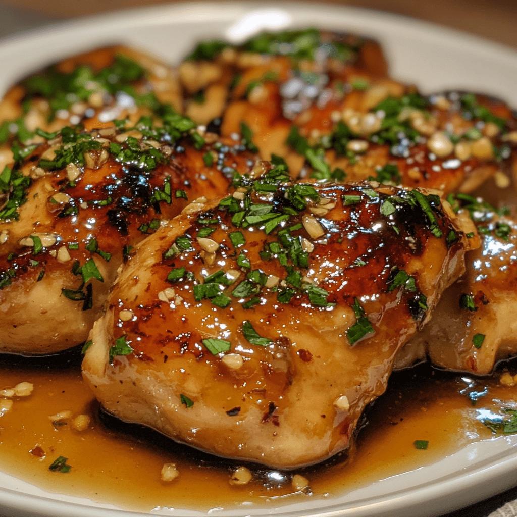 Honey Garlic Glazed Chicken