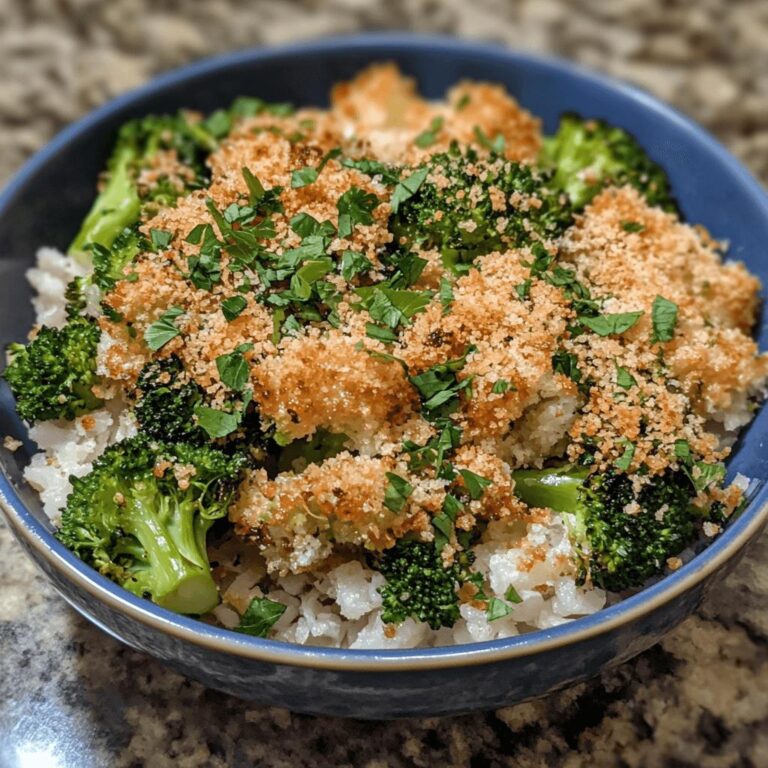 Roasted Panko Parmesan Broccoli