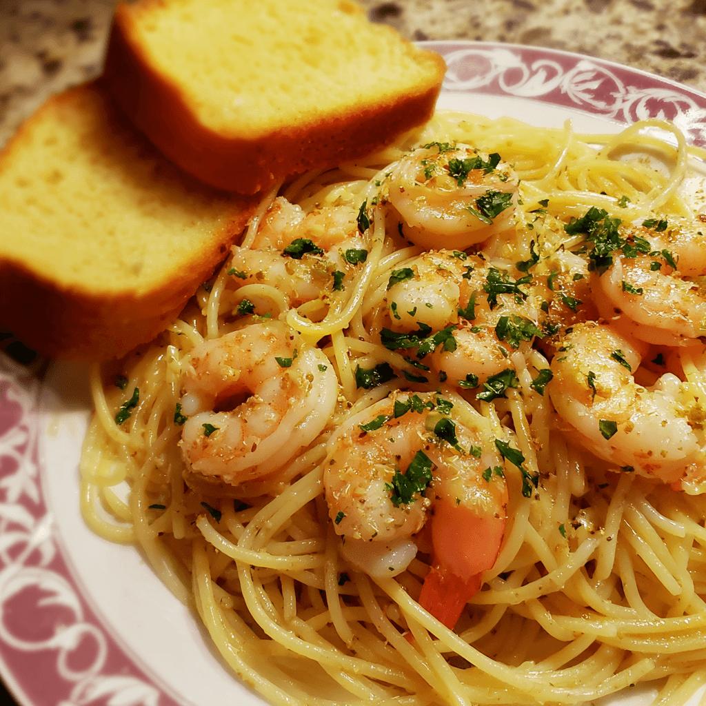 Shrimp Scampi Spaghetti