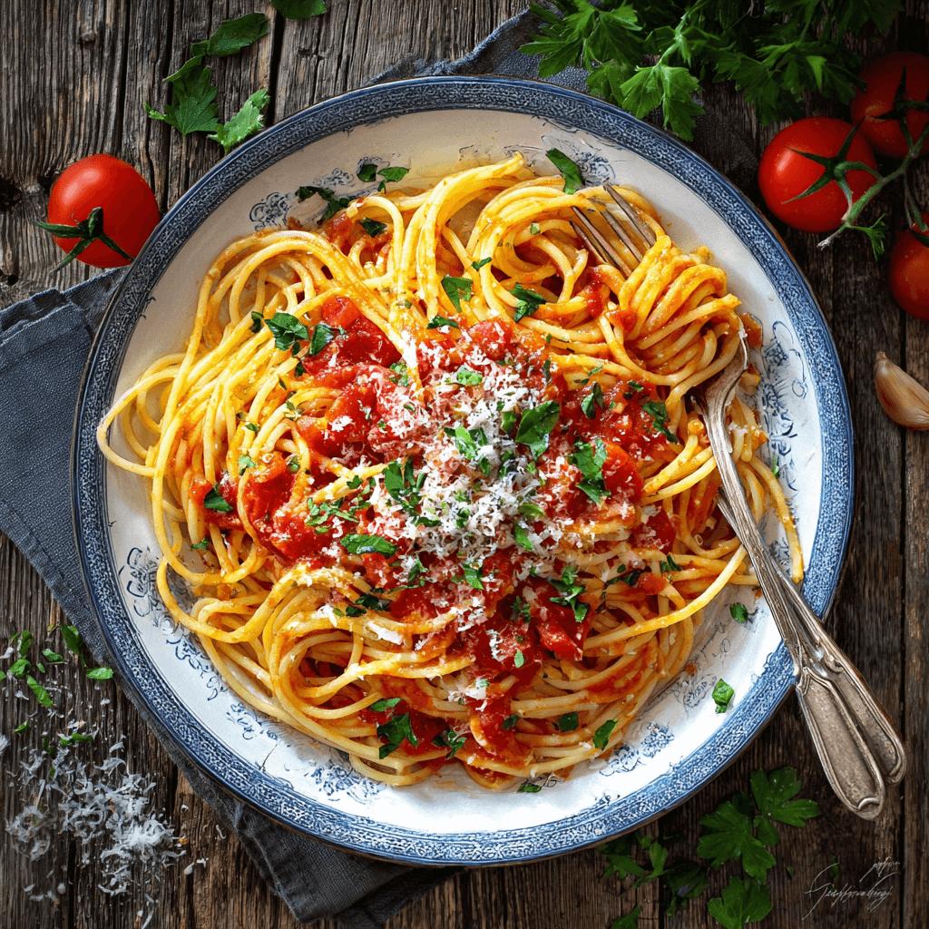 Spaghetti al Pomodoro (Tomato Sauce)