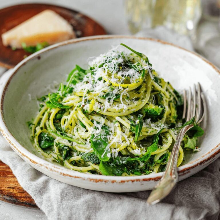 Spaghetti with Arugula and Parmesan