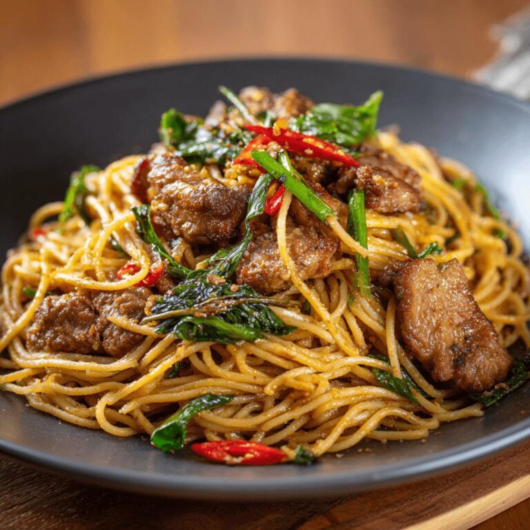 Spaghetti with Chinese Five-Spice Pork