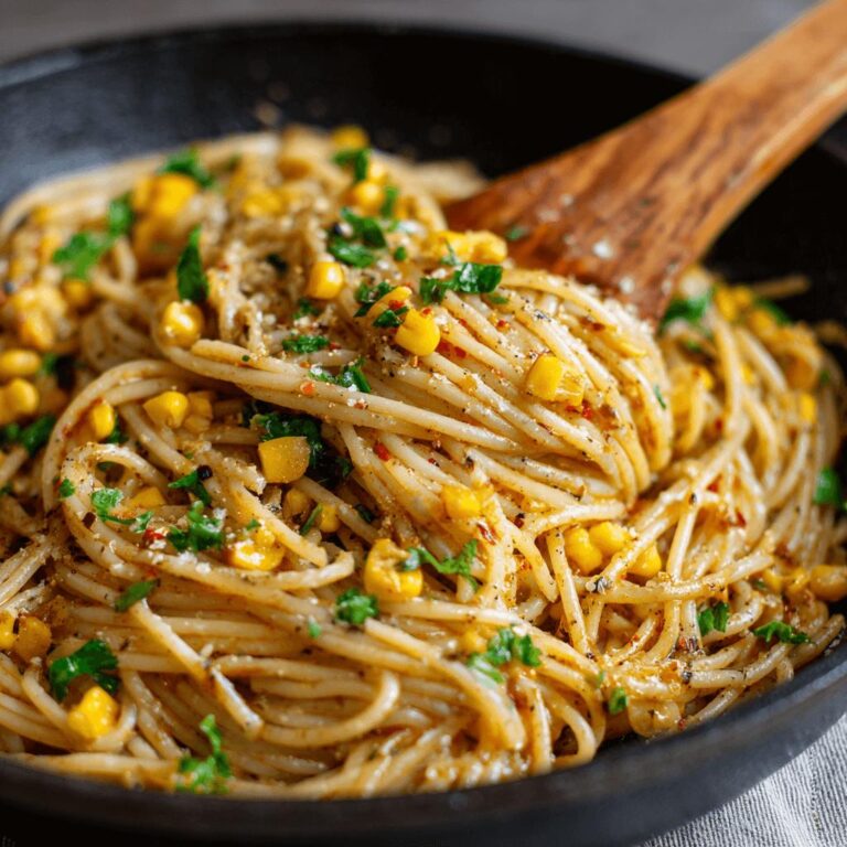 Spaghetti with Chipotle and Corn