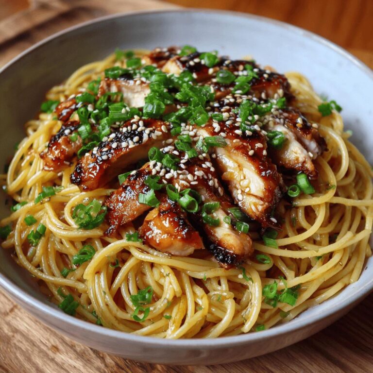 Spaghetti with Japanese Teriyaki Chicken