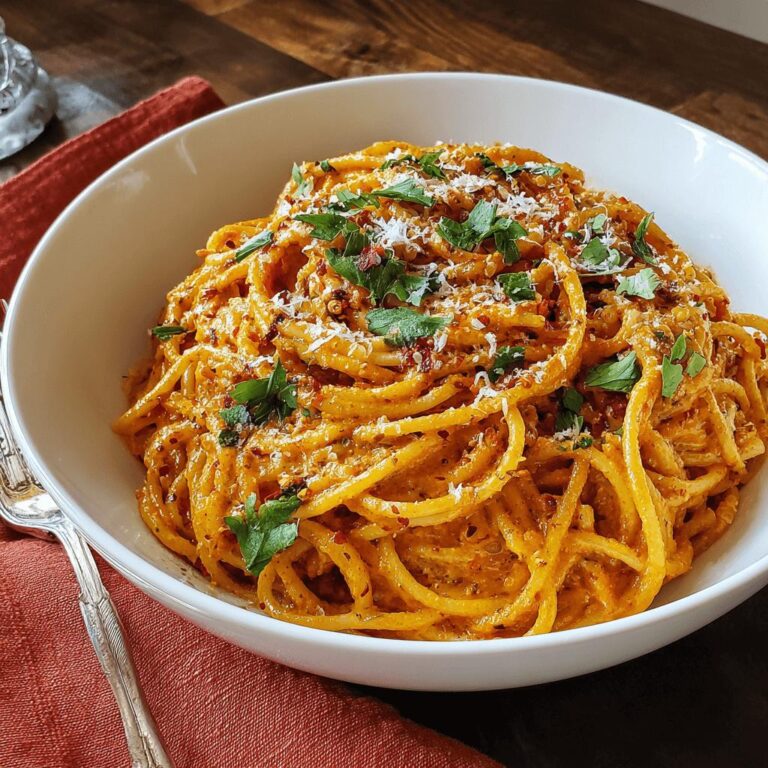 Spaghetti with Spicy Tomato Cream Sauce