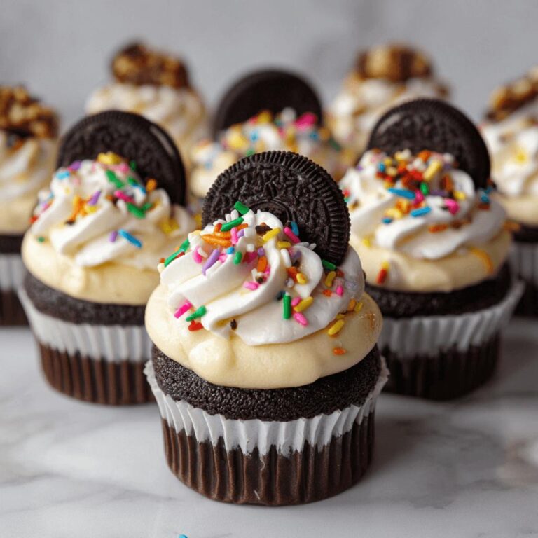 Birthday Cake Oreo Cupcakes