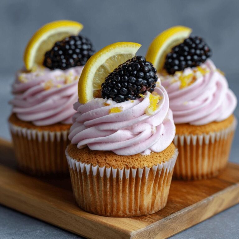 Blackberry Lemon Cupcakes