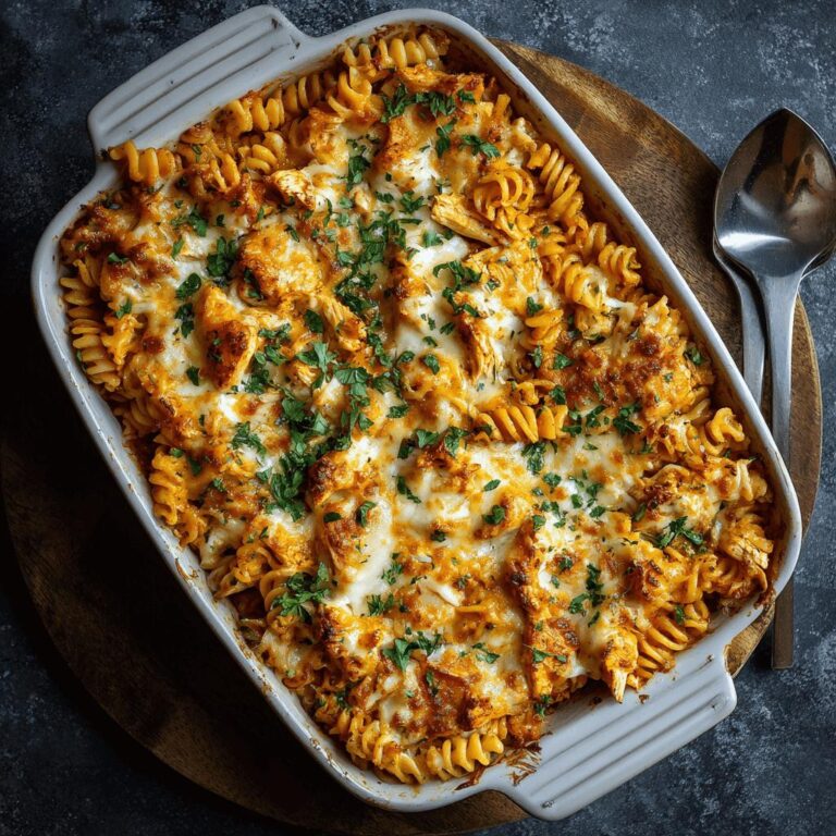 Buffalo Chicken Pasta Bake