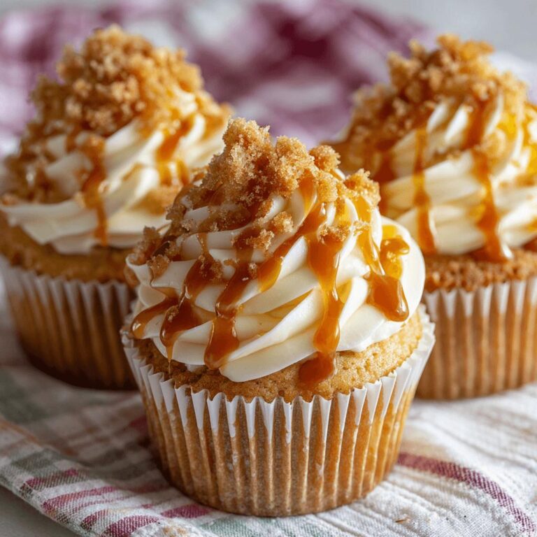 Caramel Apple Pie Cupcakes