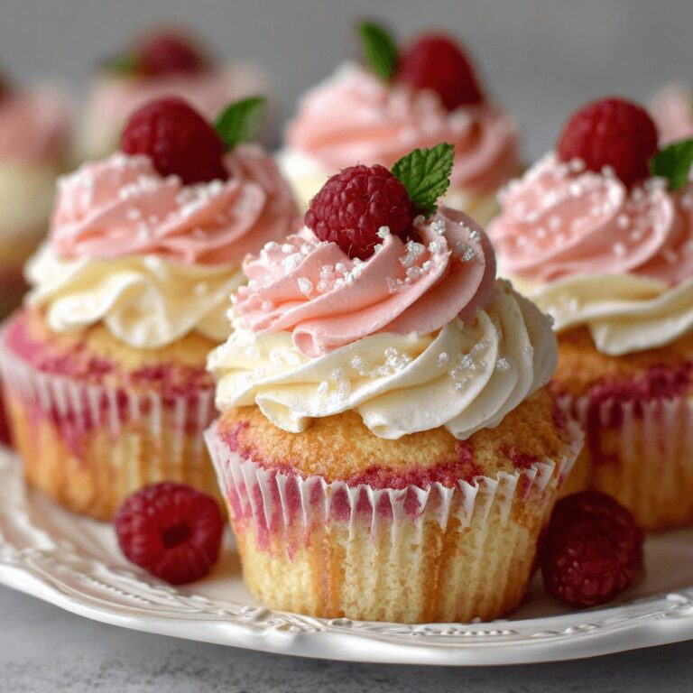 Champagne Raspberry Cupcakes