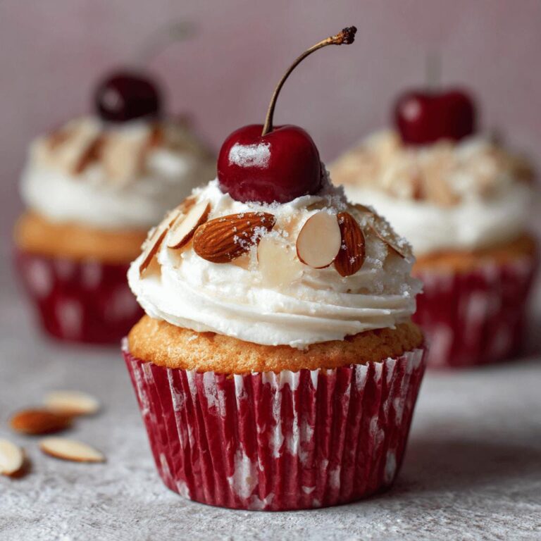 Cherry Almond Cupcakes