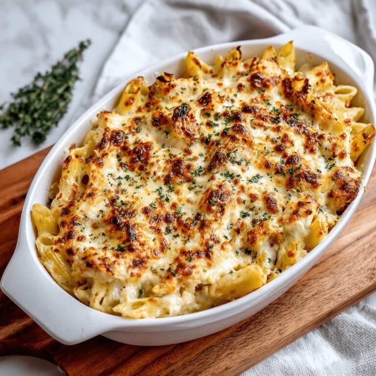 Chicken Alfredo Baked Ziti