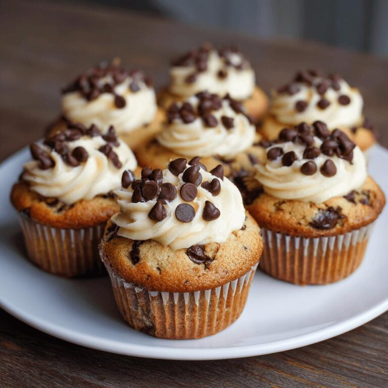 Chocolate Chip Cookie Dough Cupcakes