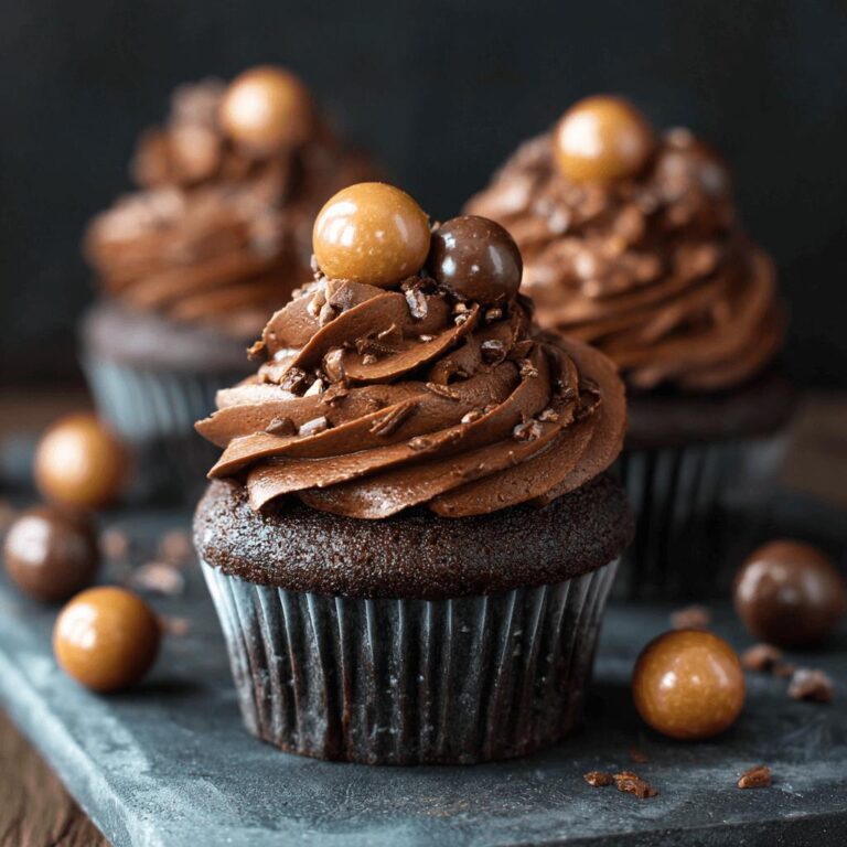 Chocolate Malt Cupcakes