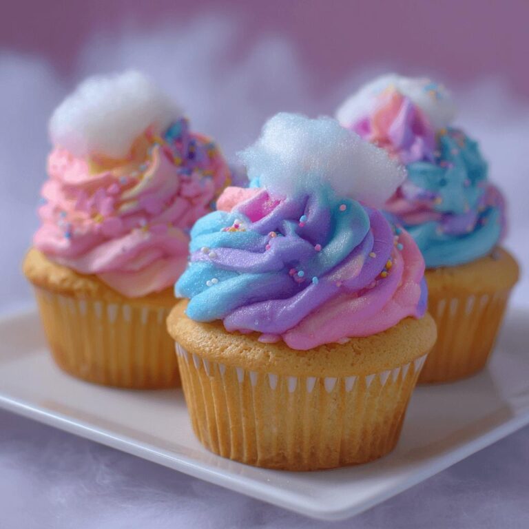 Cotton Candy Cupcakes