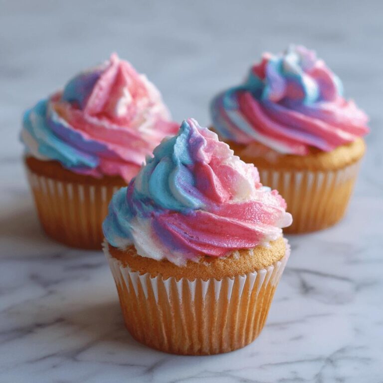 Cotton Candy Swirl Cupcakes