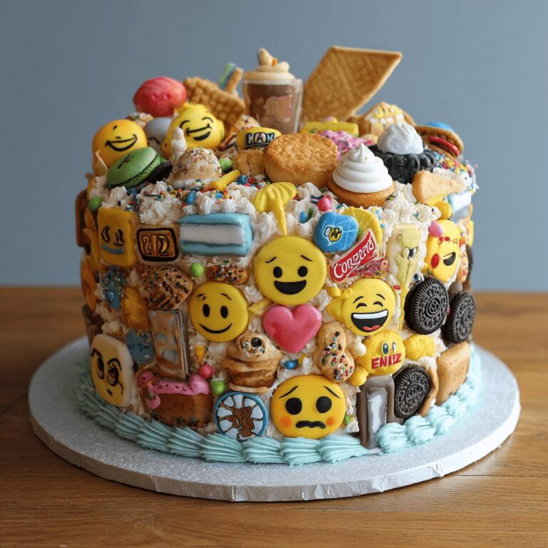 Emoji Explosion Birthday Cake