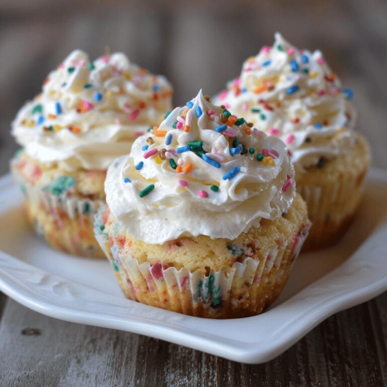 Funfetti Birthday Cupcakes=