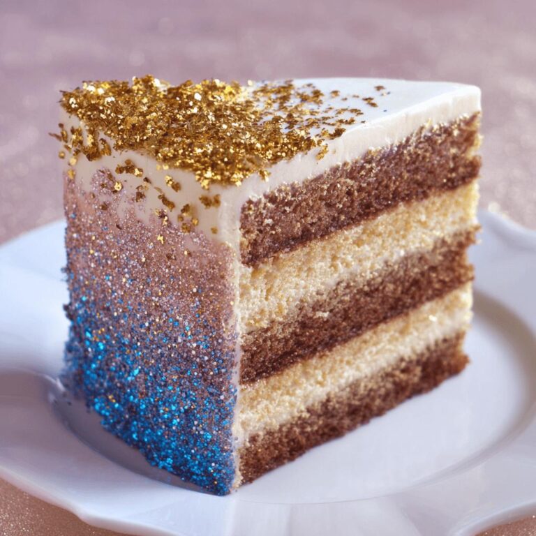 Glitter Ombre Celebration Cake
