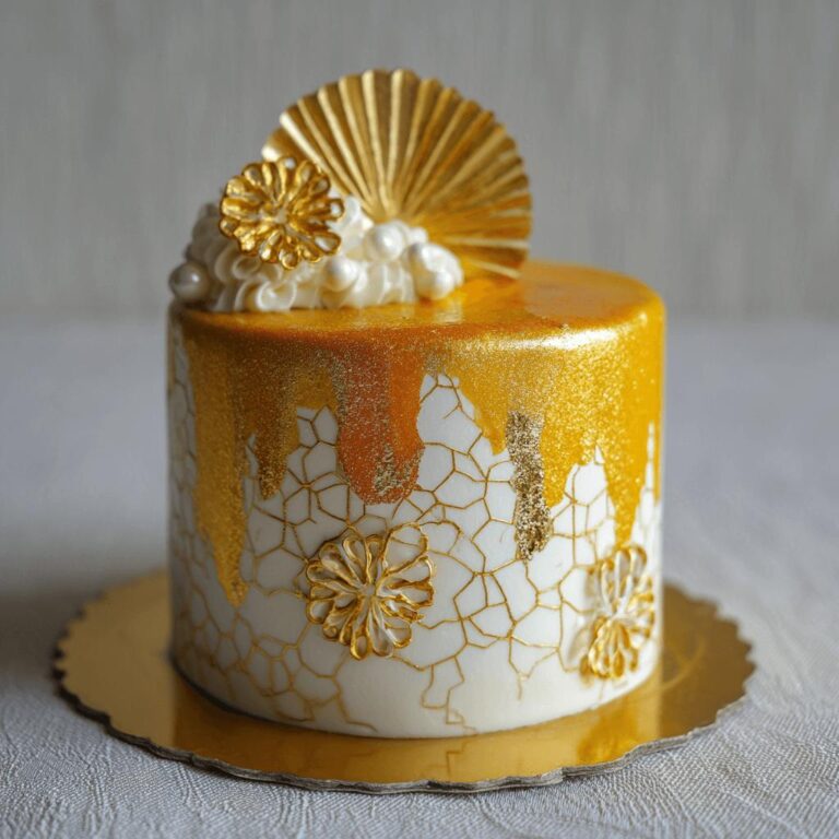 Golden Glamometric Cake