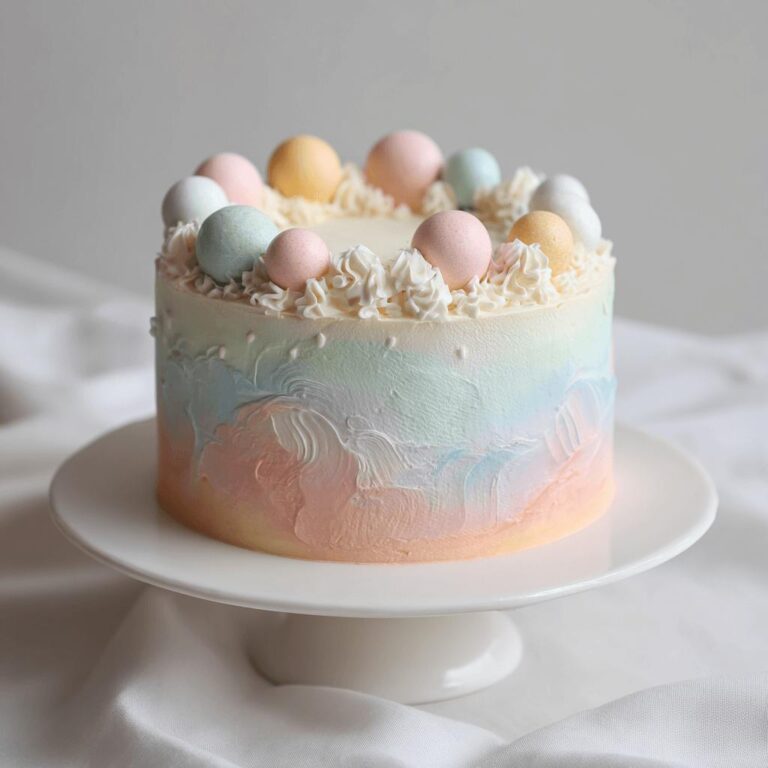 Korean-Inspired Minimalist Pastel Cake