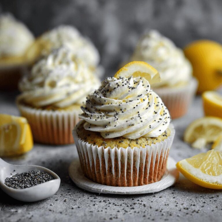 Lemon Poppy Seed Cupcakes