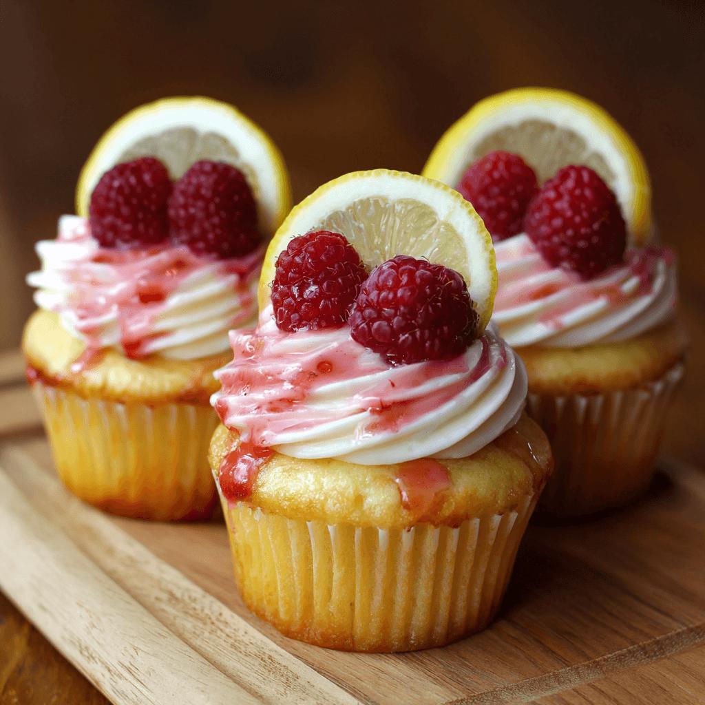 Lemon Raspberry Cupcakes