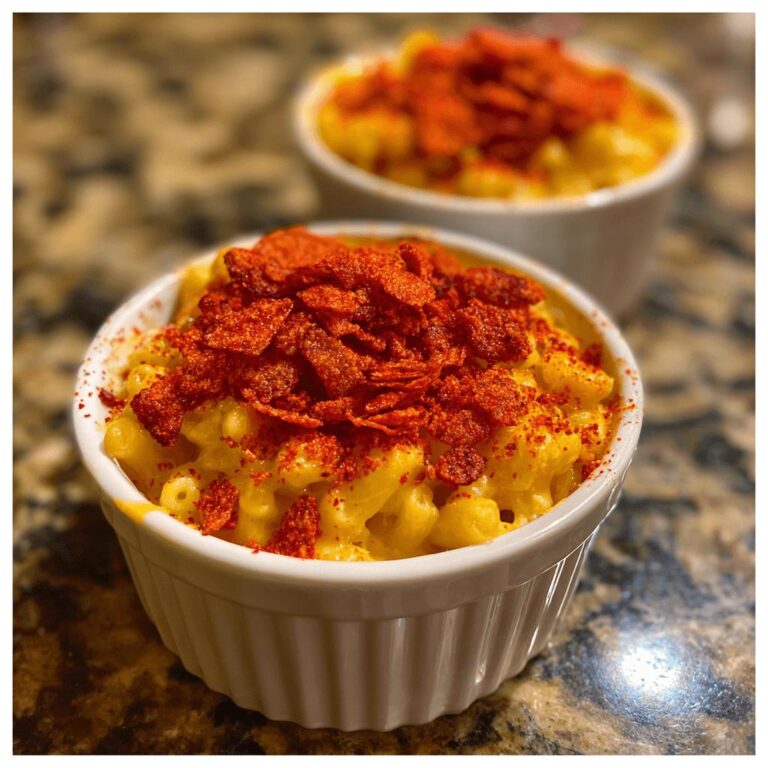 Mac and Cheese with Hot Cheetos