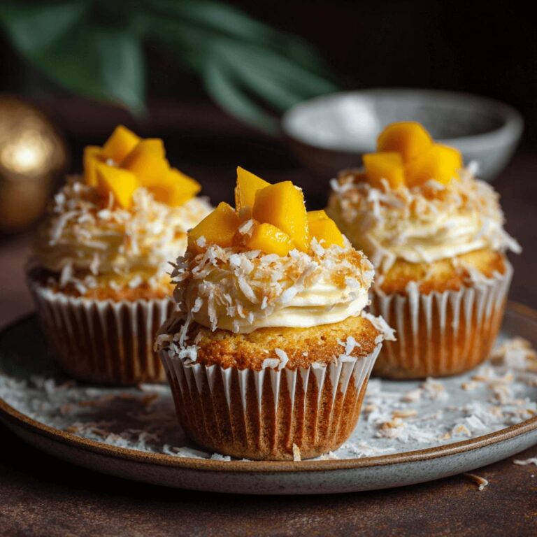 Mango Coconut Cupcakes