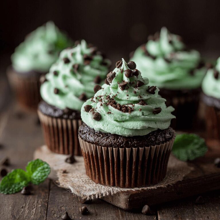 Mint Chocolate Chip Cupcakes